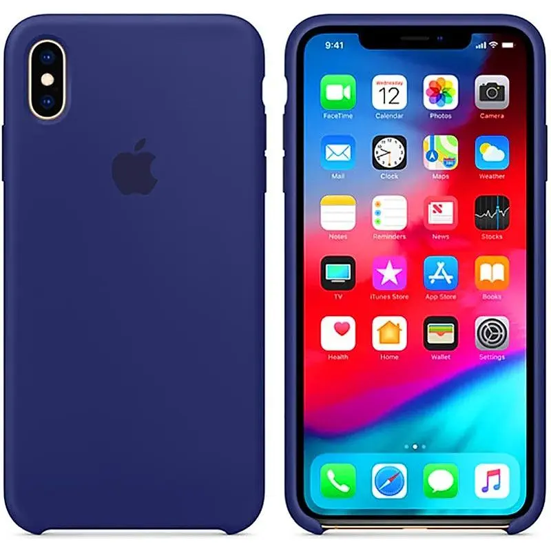 Чехол-накладка Toto Silicone Case Apple iPhone XS Max Midnight Blue - фото 3