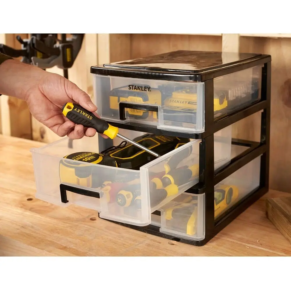 Ящик Stanley Essential L вертикальний з 3 висувними секціями пластмасовий 34x25x32 см (STST40712-1) - фото 3