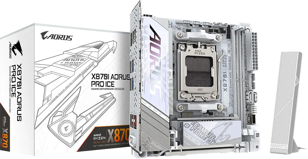 Материнська плата Gigabyte X870I Aorus Pro Ice Socket AM5 (X870I AORUS PRO ICE) Б/В - фото 4