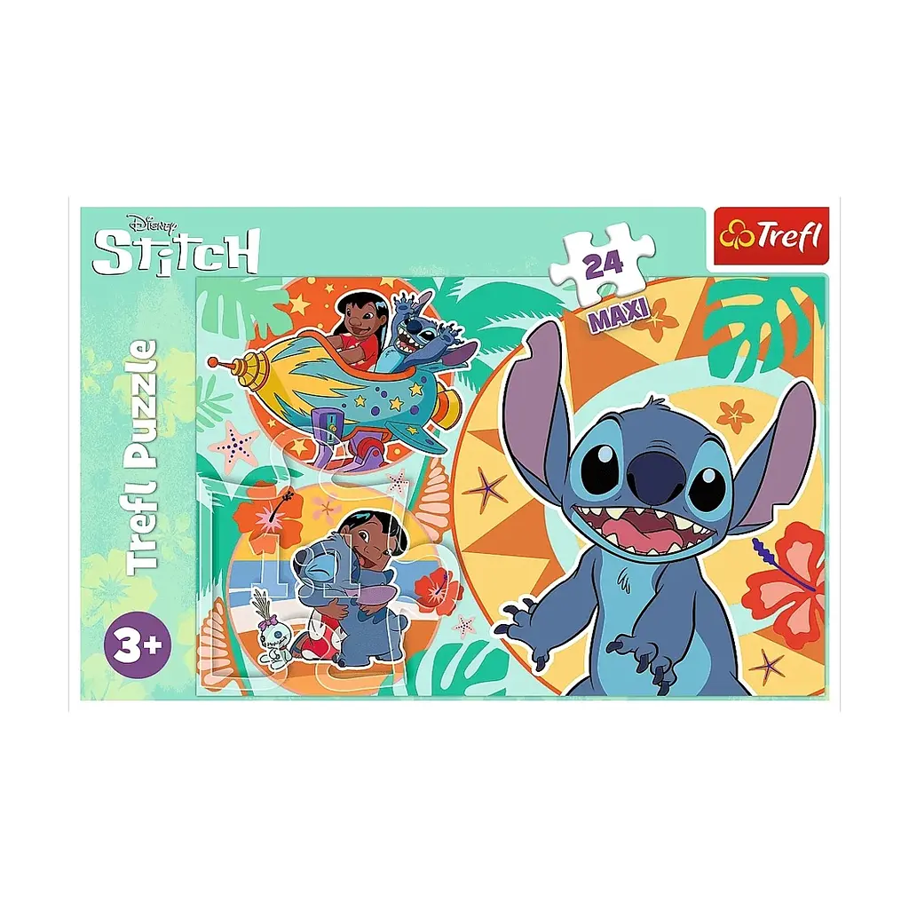 Пазл Trefl Maxi Lilo&Stitch Щасливий день 24 елемента (5900511143652) - фото 3
