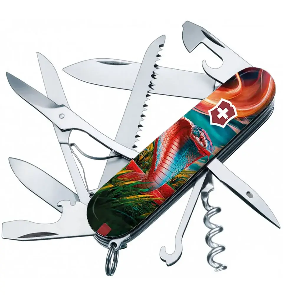 Ніж Victorinox Swiss Army Huntsman Zodiac. Барвиста кобра