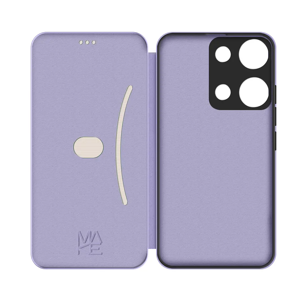 Чохол-книжка MAKE Xiaomi Redmi Note 14S Flip Aurora Purple - фото 4
