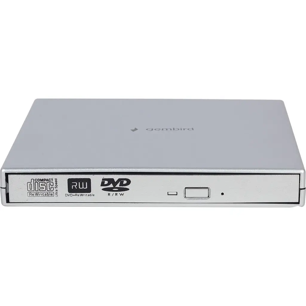 Оптичний привід Gembird Silver, DVD+/-RW, USB 2.0 (DVD-USB-02-SV) - фото 2