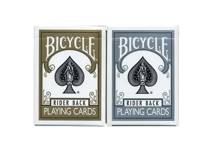 Карти гральні United States Playing Card Company Bicycle Prestige Line Set 2 decks Gold & Silver (2 колоди) (PC_BPLS2) - фото 3