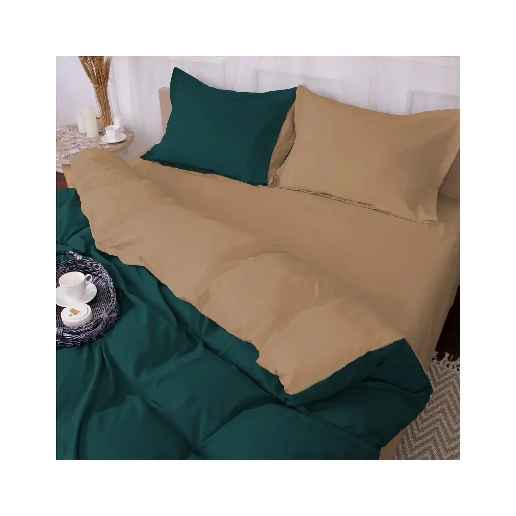 Постільна білизна MirSon Poplin Line 015 + 091 Hanna 2 x 160 x 220 (2200006282051) - фото 2