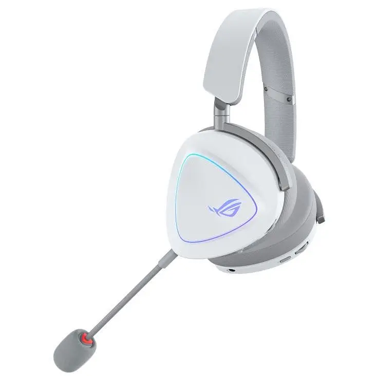 Ігрова гарнітура ASUS ROG Delta II BT/WL RGB Moonlight White (90YH03W0-BHUA10) - фото 2