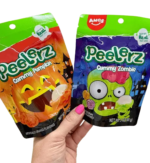 Желейні цукерки Amos Halloween Peelerz Gummy Pumpkin 65г - фото 4