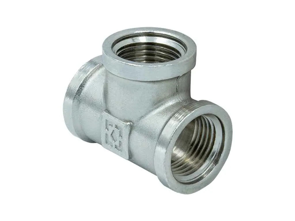 Трійник RAFTEC 1" латунь, ВВВ, DN25, нікель, T03