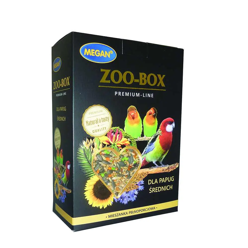 Корм для середніх папуг Megan Zoo-Box Premium, 750 г