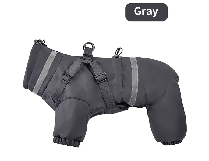 Теплий комбінезон для собак V.PET.B.R. Dog Apparel C837 Dark Grey, L - фото 2