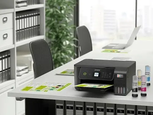 БФП струменевий кольоровий A4 Epson L3260, Black, WiFi, 5760х1440 dpi, до 33/15 стор/хв, РК-екран 3.7 см, USB, вбудоване СБПЧ, чорнило Epson 103 (C11CJ66409) - фото 6