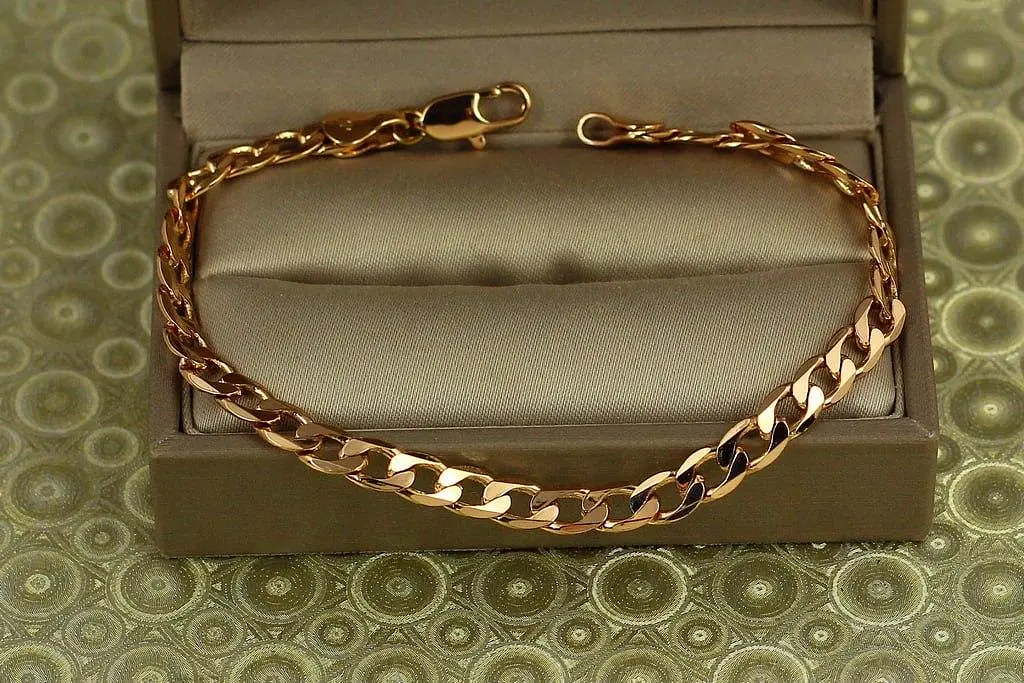 Браслет Xuping Jewelry панцирний 19 см 5 мм золотистий