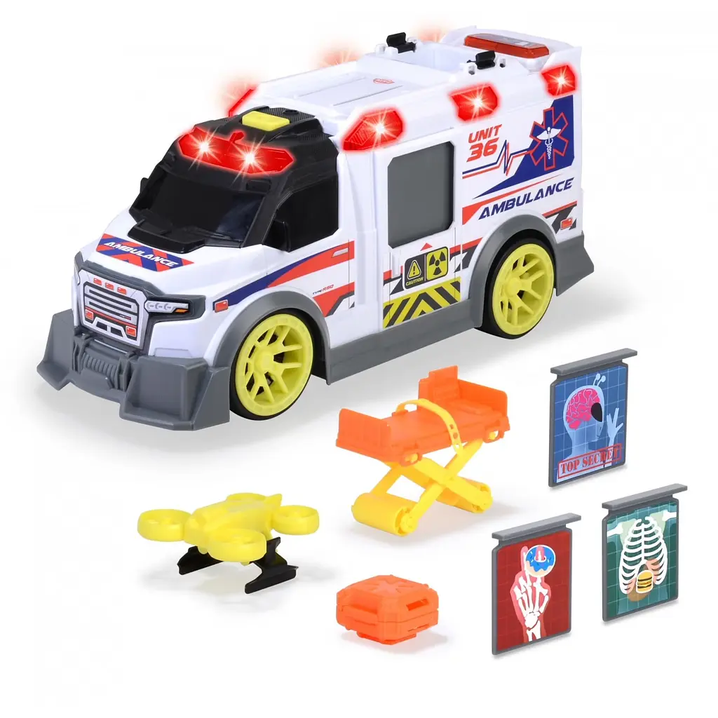 Швидка допомога Dickie Toys з аксесуарами зі звуковими та світловими ефектами 41 см (3307003)