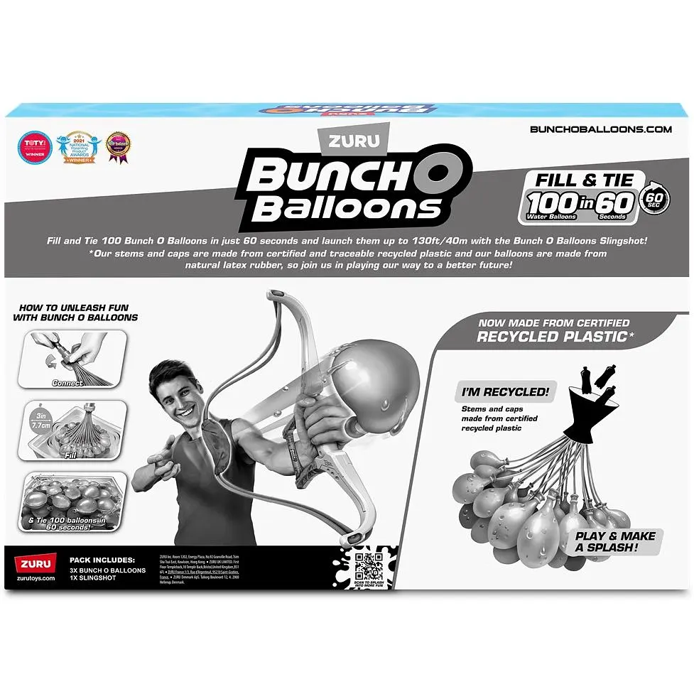 Ігровий набір Bunch O Balloons Рогатка та 100 водних куль (56494) - фото 4