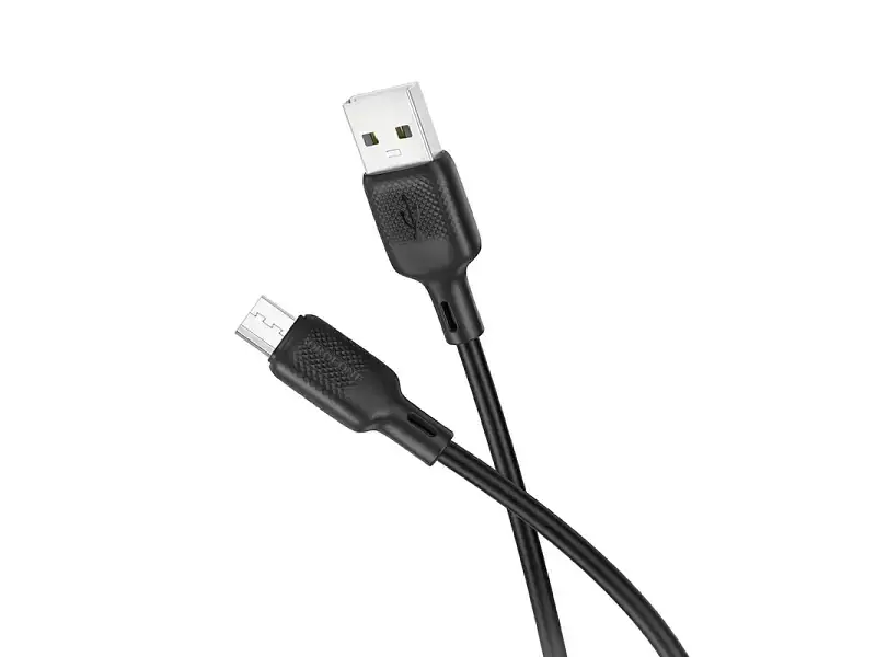 Кабель Borofone BX113 Lenny USB Type-A to Micro USB 2м Black (6941991115493)
