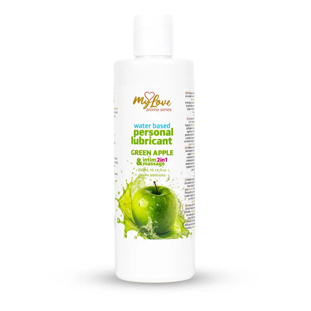 Лубрикант та масажний гель MyLove Aroma Series Green Apple 300 мл