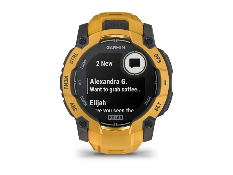 Смарт-годинник Garmin Instinct 3 50mm Solar Sunburst with Sunburst/Gray Band (010-02935-02/42) - фото 10