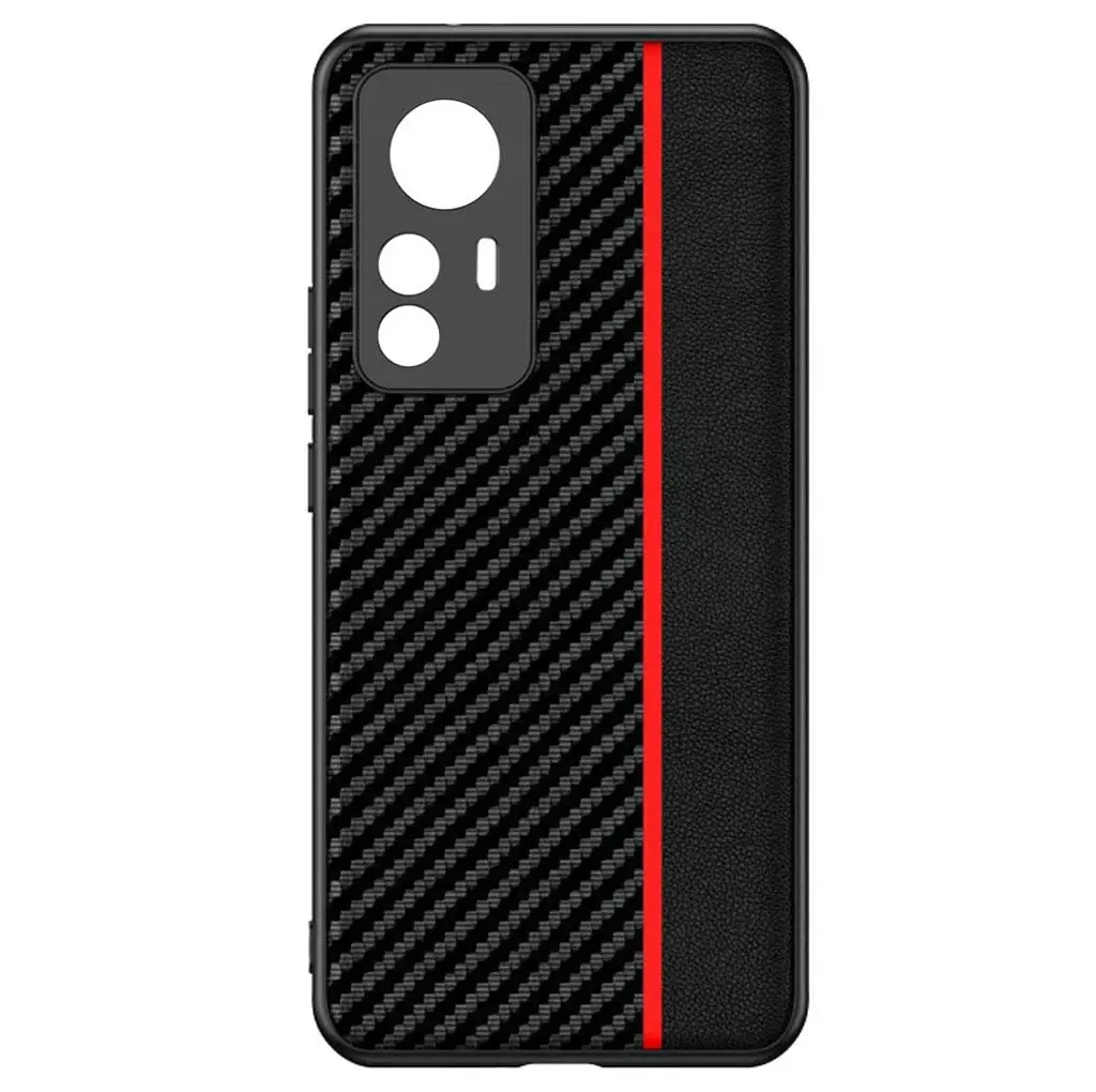 Чохол накладка Primolux CFC для Xiaomi 12 / Xiaomi 12X Black&Red - фото 4