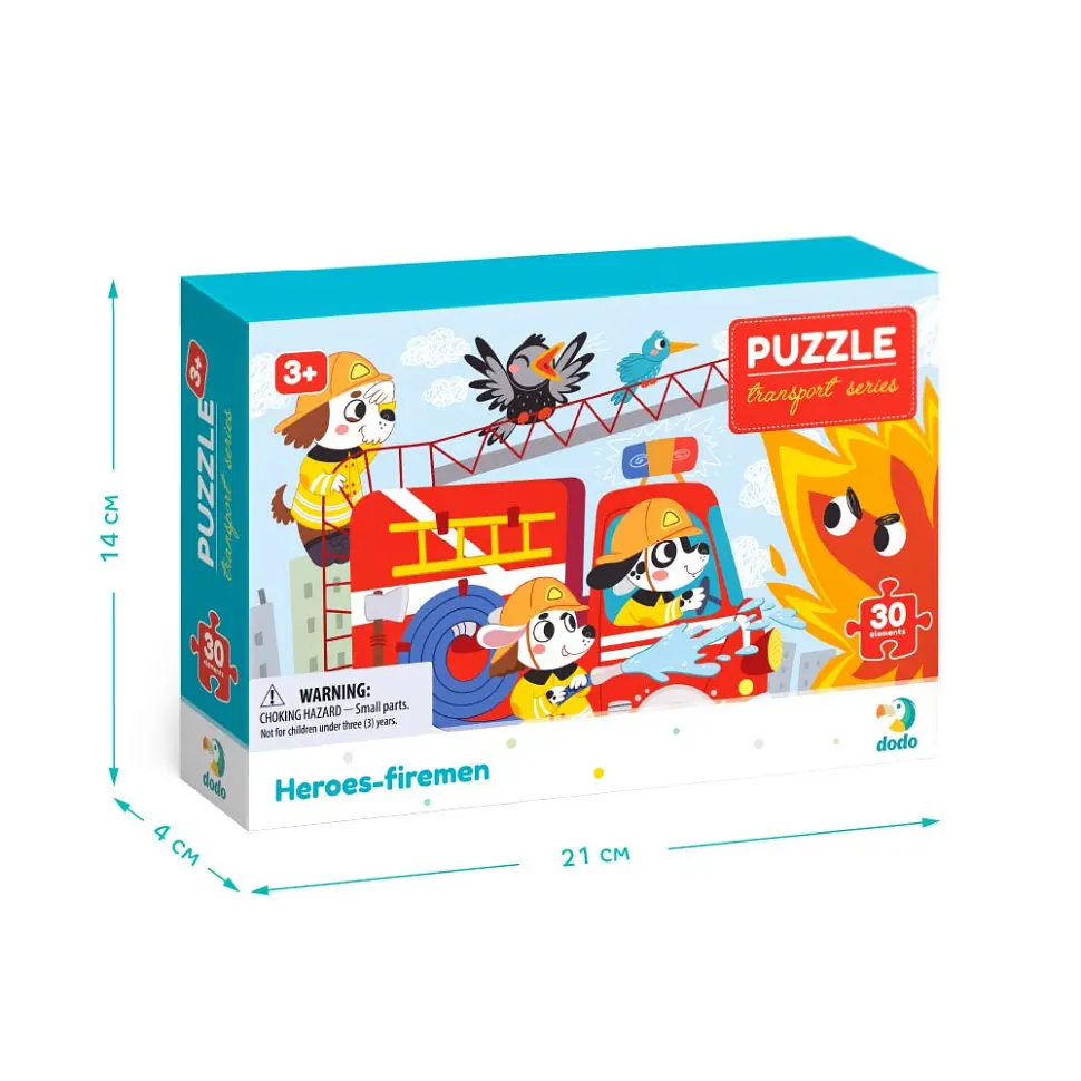 Дитячий пазл "Герої-пожежники" DoDo 300372, 30 ел. - фото 2