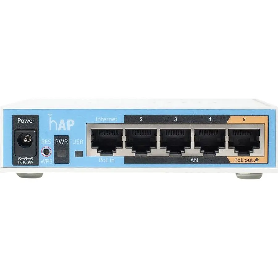 Бездротовий маршрутизатор (роутер) MikroTik hAP (RB951Ui-2ND) [128307] - фото 2
