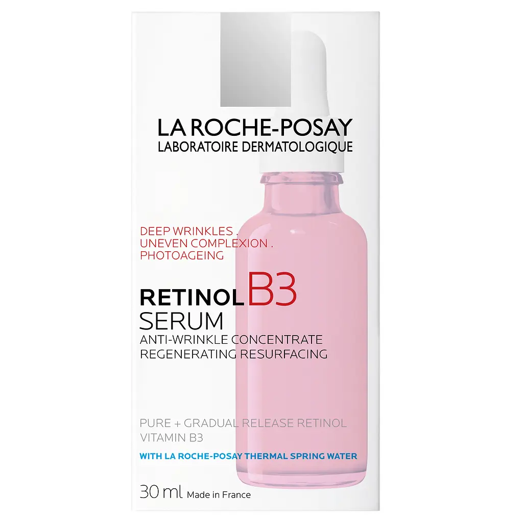 Интенсивная антивозрастная корректирующая сыворотка La Roche-Posay Retinol B3 против глубоких морщин неровного тона и текстуры кожи лица 30 мл (MB230201) - фото 3