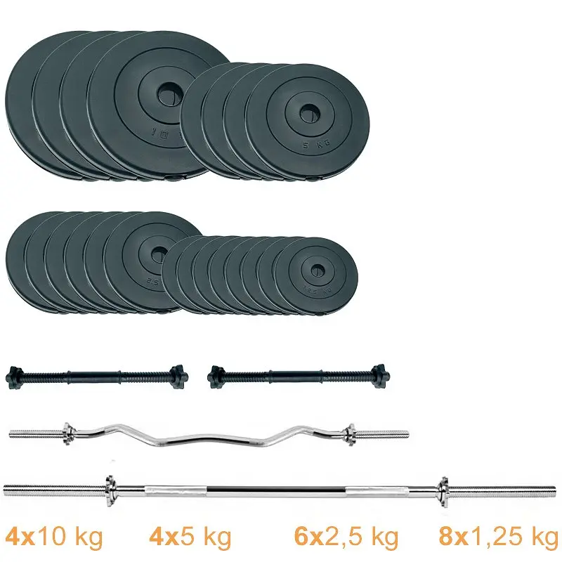 Набір штанг + гантелі Newt Gym Set 2 Rock Pro NE-PL-SET2-100 100 кг - фото 2