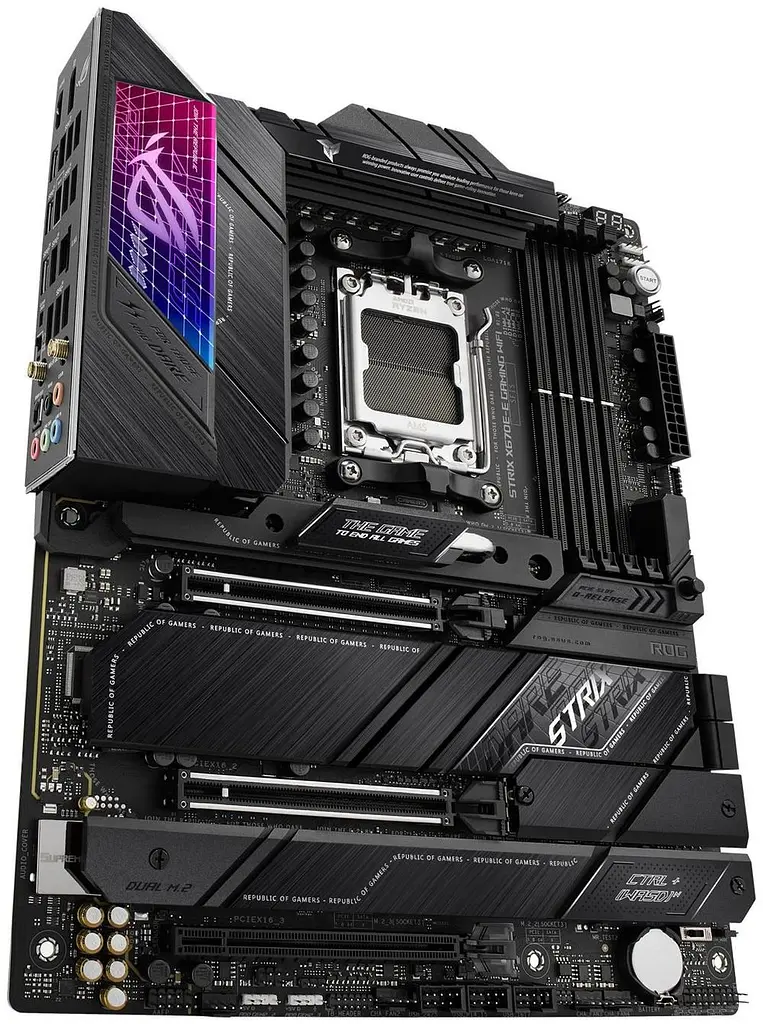 Материнская плата ASUS ROG STRIX X670E-E GAMING WIFI (ROG STRIX X670E-E GAMING WIFI) (Socket AM5, AMD X670, ATX) Б/у - фото 4