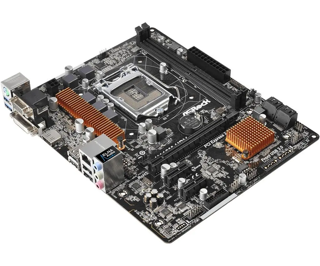 Материнська плата AsRock H110M-HDV rev1.02 (H110M-HDV) (Socket 1151, Intel H110, Micro-ATX) Б/в - фото 2