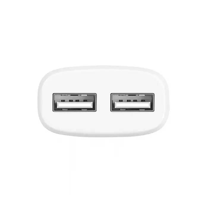 Сетевое зарядное устройство для телефона HOCO C12 (2USB 2.4A) Белый - фото 3