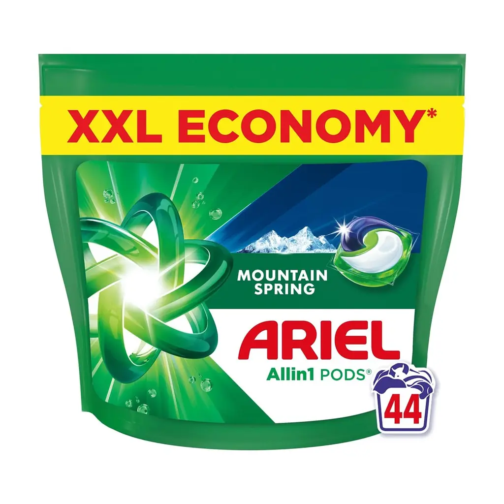Капсули для прання Ariel Pods All-in-1 Гірське джерело 44 шт. (8700216764667) - фото 2
