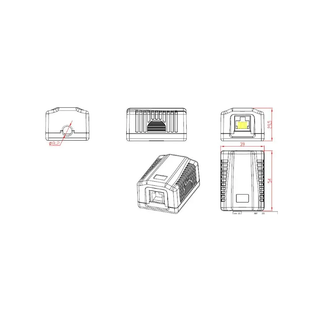 Комп'ютерна розетка Cablexpert RJ45x1 UTP, cat.5e (NCAC-1U5E-01) - фото 4