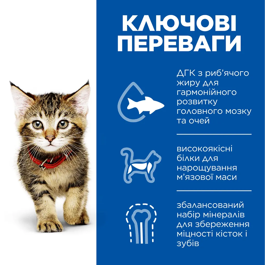 Вологий корм Hill's SP Kitten для кошенят і кішок у період вагітності та лактації, з океанічною рибою 85х12 шт. - фото 2