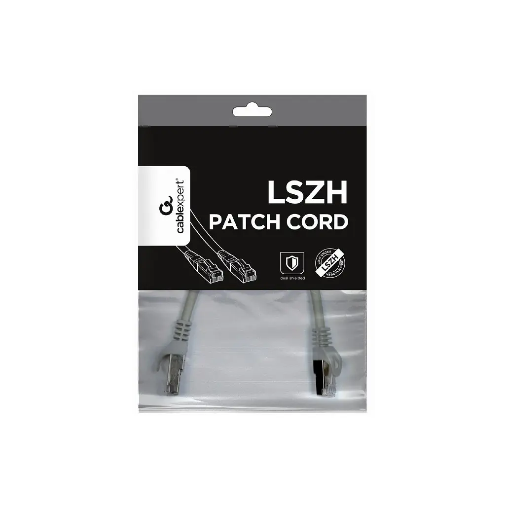 Патч-корд Cablexpert 0.25м S/FTP Cat 6A CU LSZH gray (PP6A-LSZHCU-0.25M) - фото 4