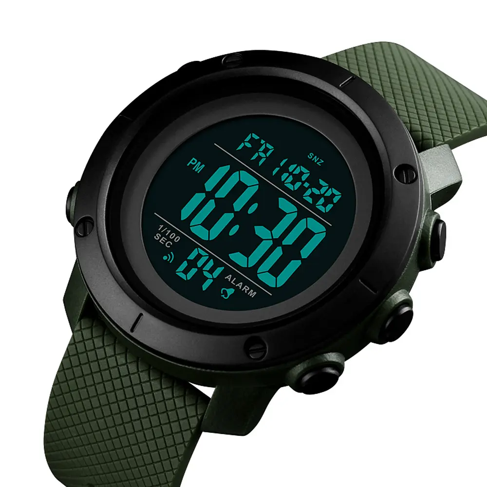Чоловічий наручний годинник 1434AGBK Army Green-Black Skmei acs0030745 - фото 3