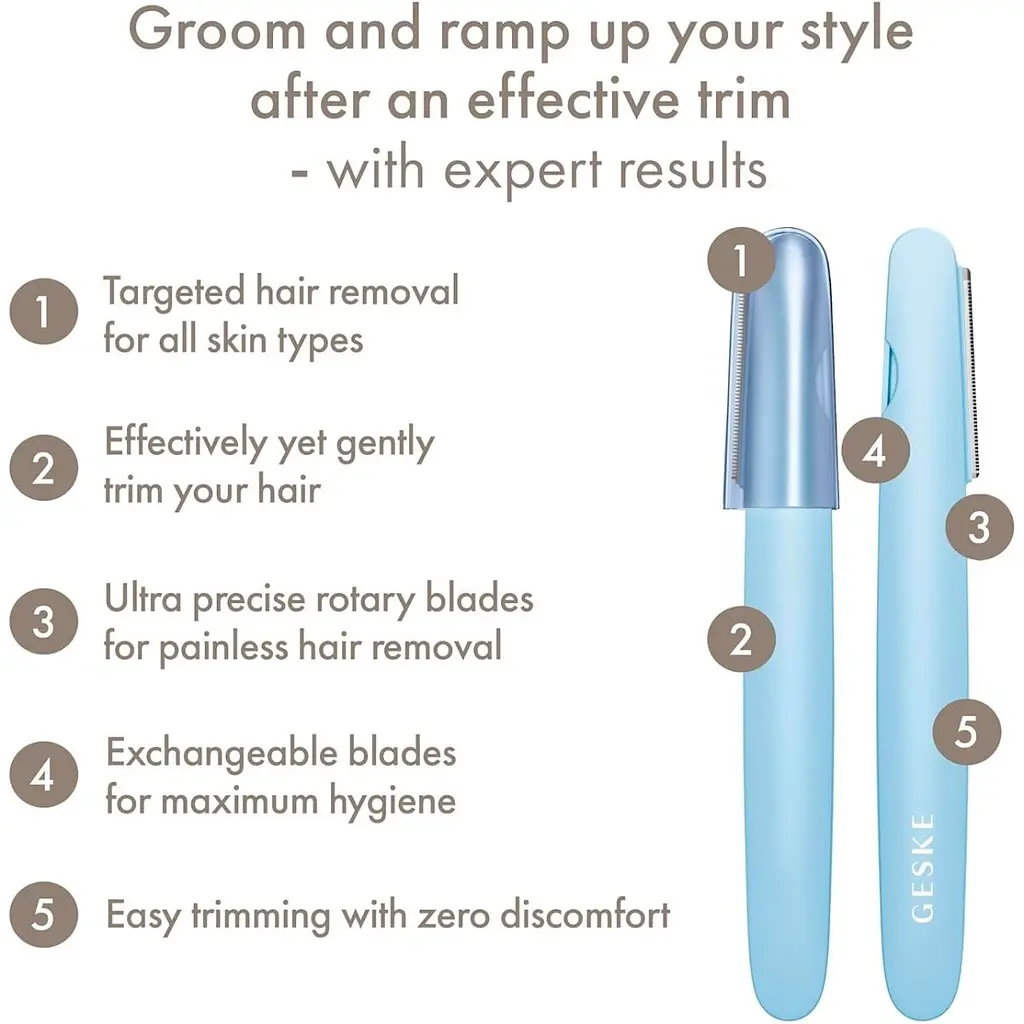 Тример для тіла GESKE Precision Trimmer 4in1 Aquamarine (HB0448) [132059] - фото 8