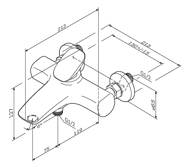 Змішувач для ванни та душу AM.PM Spirit 2.0 (F70A10000) - фото 9