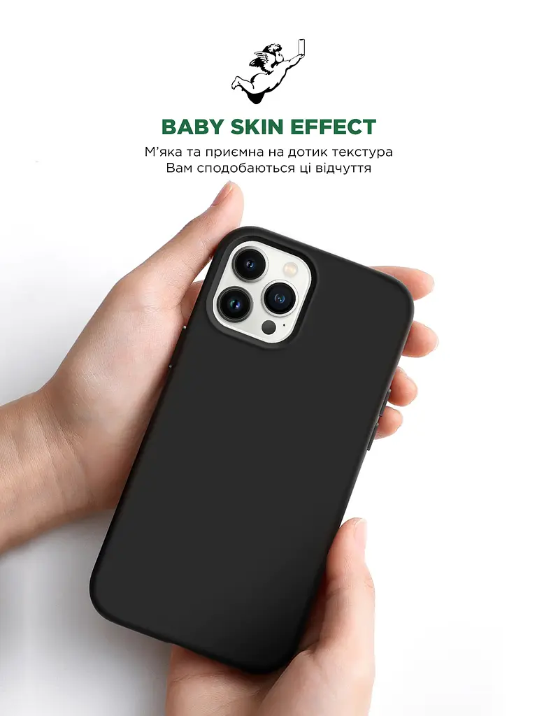 Силиконовый чехол для Apple iPhone 12 Pro Max, ICON2 Case, черный, противоударный, панель, защита всего корпуса, матовая поверхность Soft Touch, выступает над дисплеем, совместим с защитными стеклами и пленками, с микрофиброй, ArmorStandart (ARM60570) - фото 8