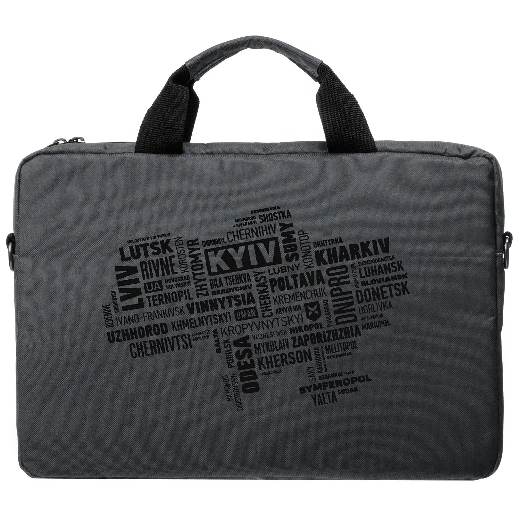 Сумка для ноутбука Vinga 15.6" NB1502 Gray, black print (NB1502UBGY) - фото 4