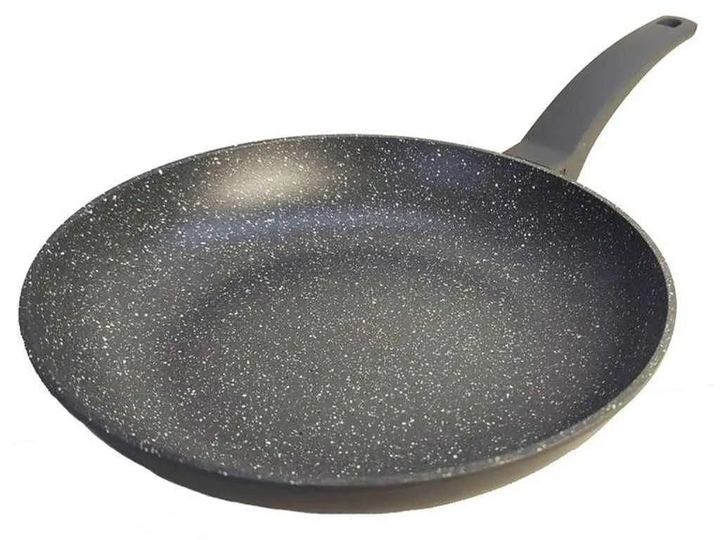 Сковорідка Fisher 28 см лита, гранітне покриття індукція, ручка soft-touch Grey