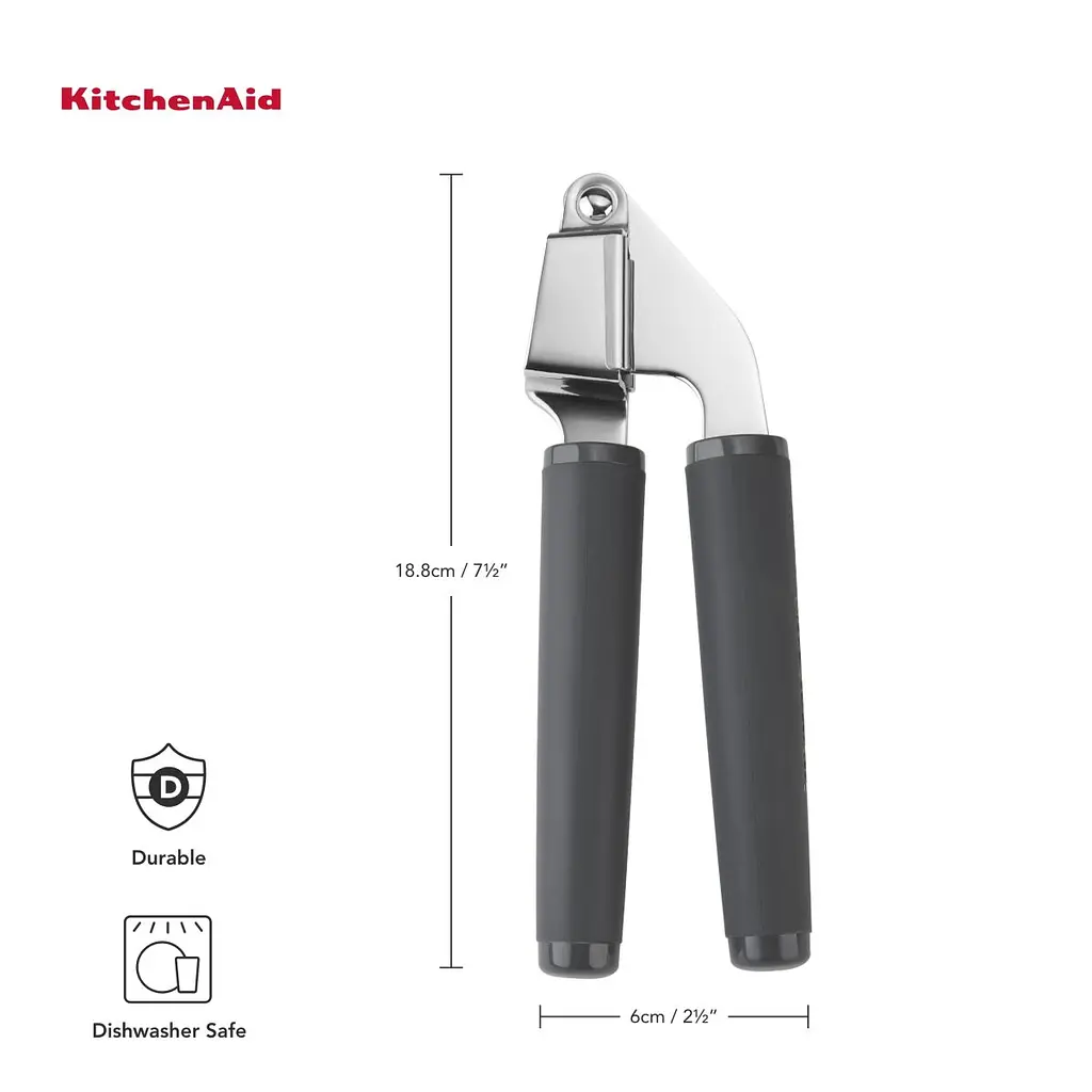 Прес для часнику KitchenAid Coreline, 19 см, сірий (KAS132OHCGG) - фото 2