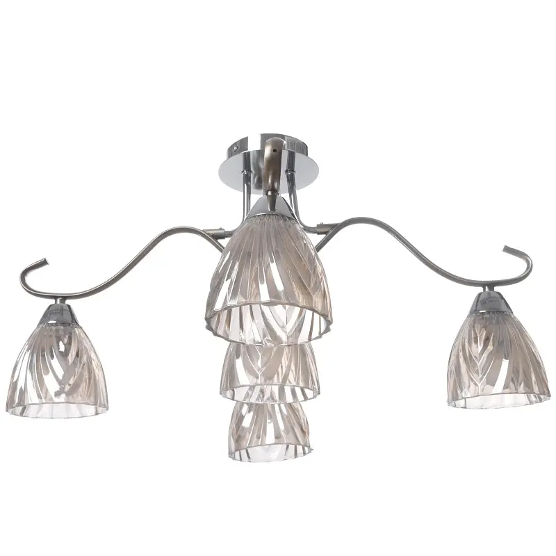 Люстра потолочная Brille классическая E14 40W BZ (LK-515C/5) - фото 9