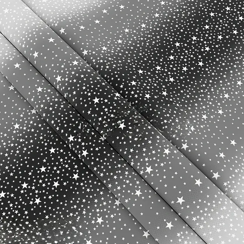 Постельное белье LoveYouHome Звездопад Бязь gold Двуспальное черно-белая (7262) - фото 2