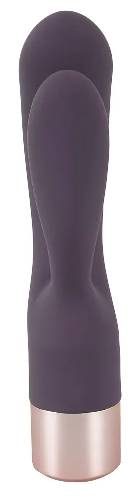 Вібратор-кролик Elegant Series Double Vibe 16 см фіолетовий - фото 3