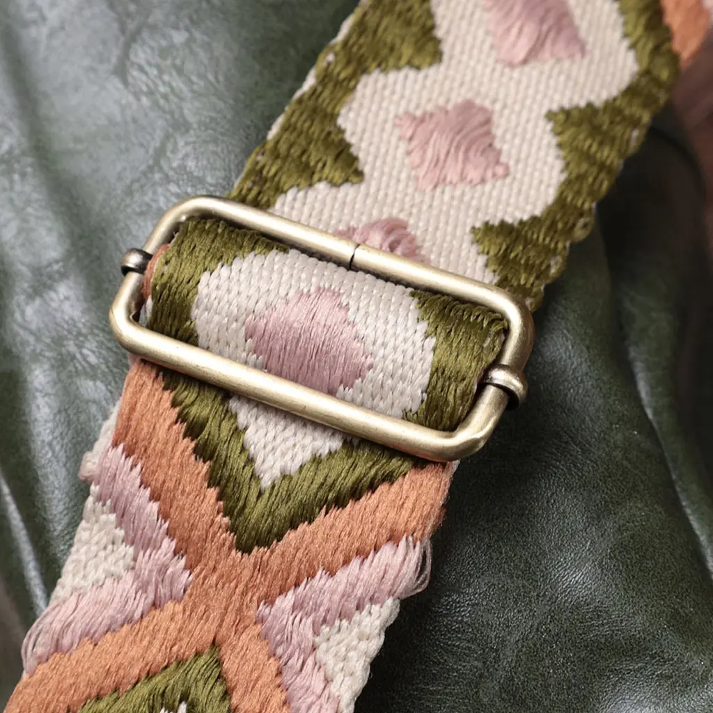Красива сумка через плече в модному кольорі з екошкіри Vintage 22791 зелена - фото 10