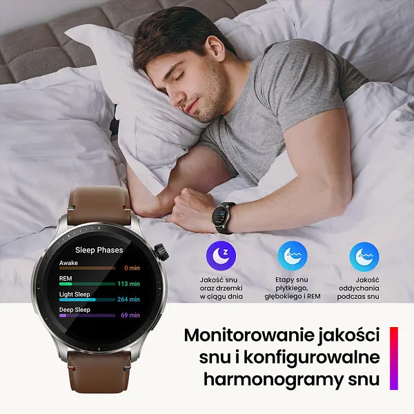 Смарт-годинник Amazfit GTR 4 Vintage Brown Leather - фото 3