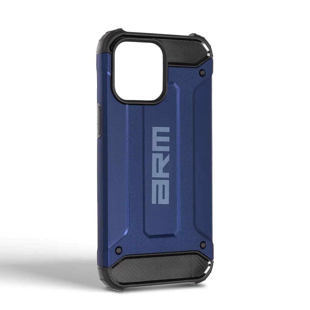 Чехол для Apple iPhone 14 Pro Max, Panzer, синий, противоударный, бронированный, милитари, панель-накладка, защита всего корпуса, защита дисплея и камеры, термополиуретан (TPU) + поликарбонат (PC), ArmorStandart (ARM70824) - фото 2