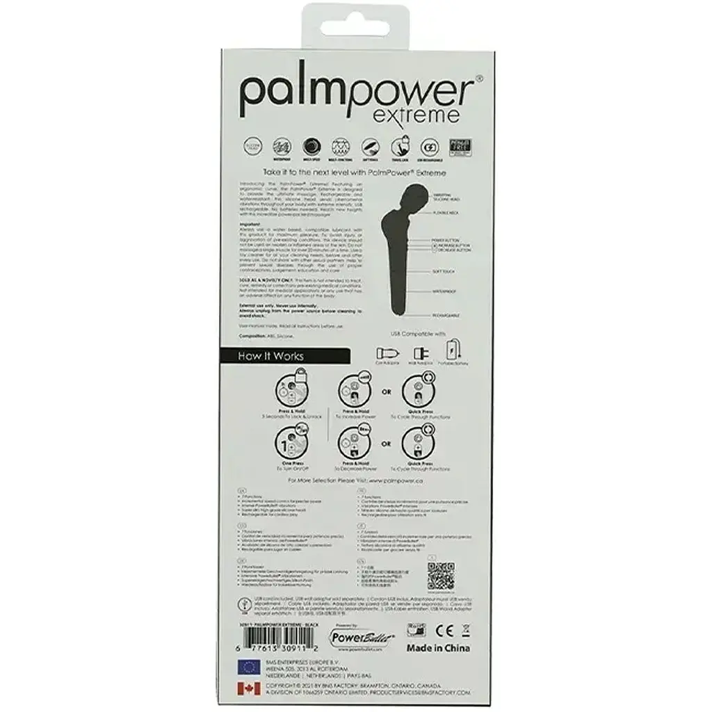 Вібромасажер PalmPower Extreme - Black (SO3477) [168731] - фото 12