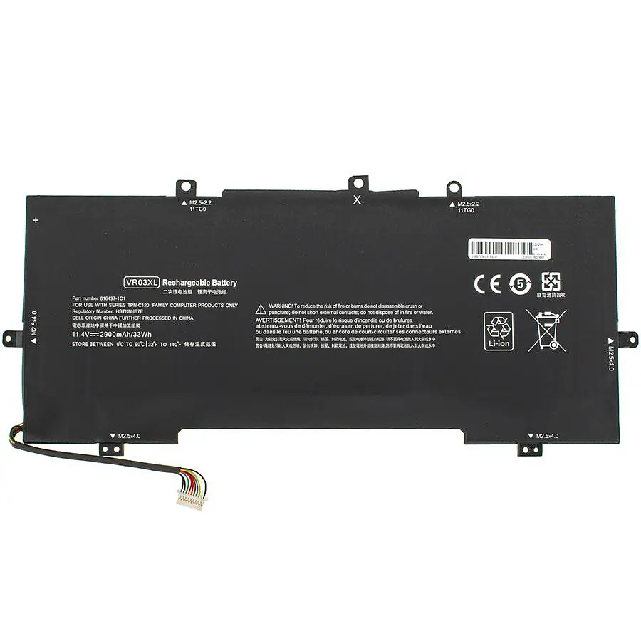 Батарея Hewlett Packard для ноутбука HP VR03XL (Envy: 13-D series) 11.4V 2900mAh 33Wh Чорний - фото 2