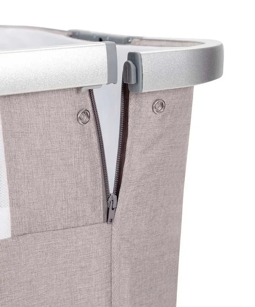 Дитяче ліжечко Carrello Aria CRL16402 Cream Beige приставне з люлькою кошиком 4 колеса метал каркас - фото 9