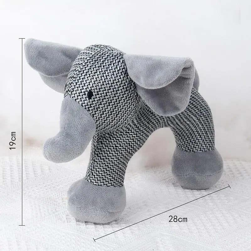 М'яка іграшка для собак Shape Squeaky Dog Plush Toy - фото 4
